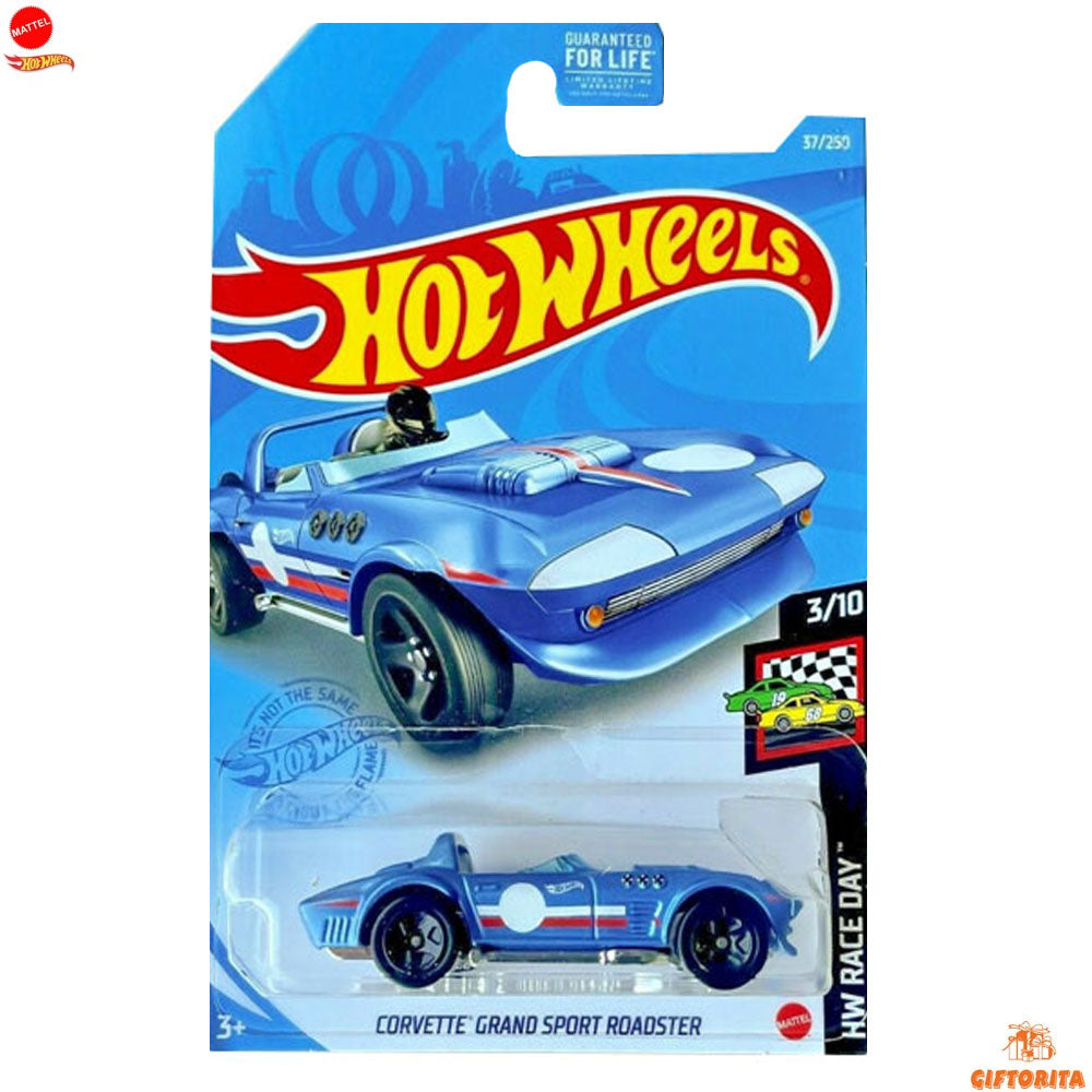 Hot wheels Regular Corvette - Corvette Grand Sport Roadster – 3/10 & 37/250 - Sky Blue