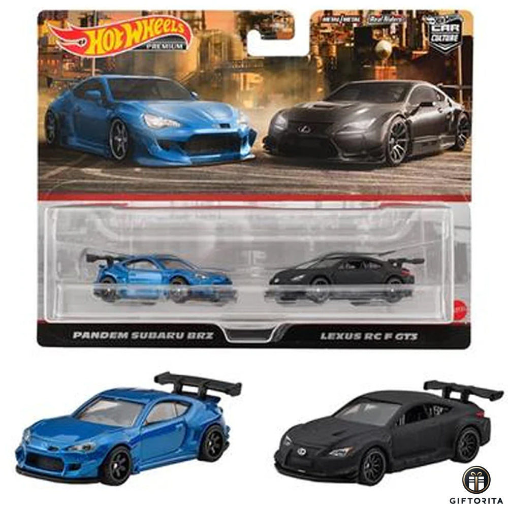 Hot Wheels Premium 2 Pack Set (P00009) – CAR CULTURE – PANDEM SUBARU BRZ AND LEXUS RC F GT3