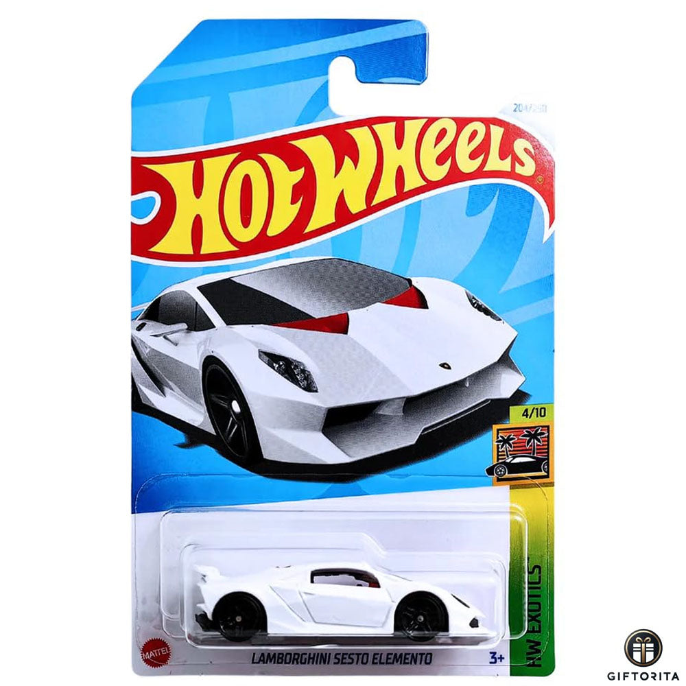 Hot Wheels Regular - Lamborghini Sesto Elemento - 4/ 10 & 204/250 - White