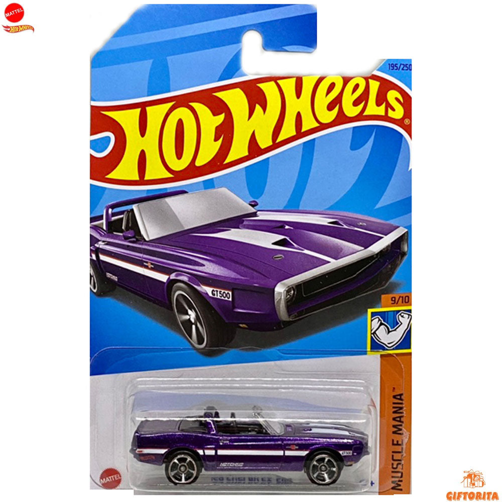 Hot Wheels Regular Corvette - 69 Shelby GT-500 - 9/10 & 195/250 - Purple