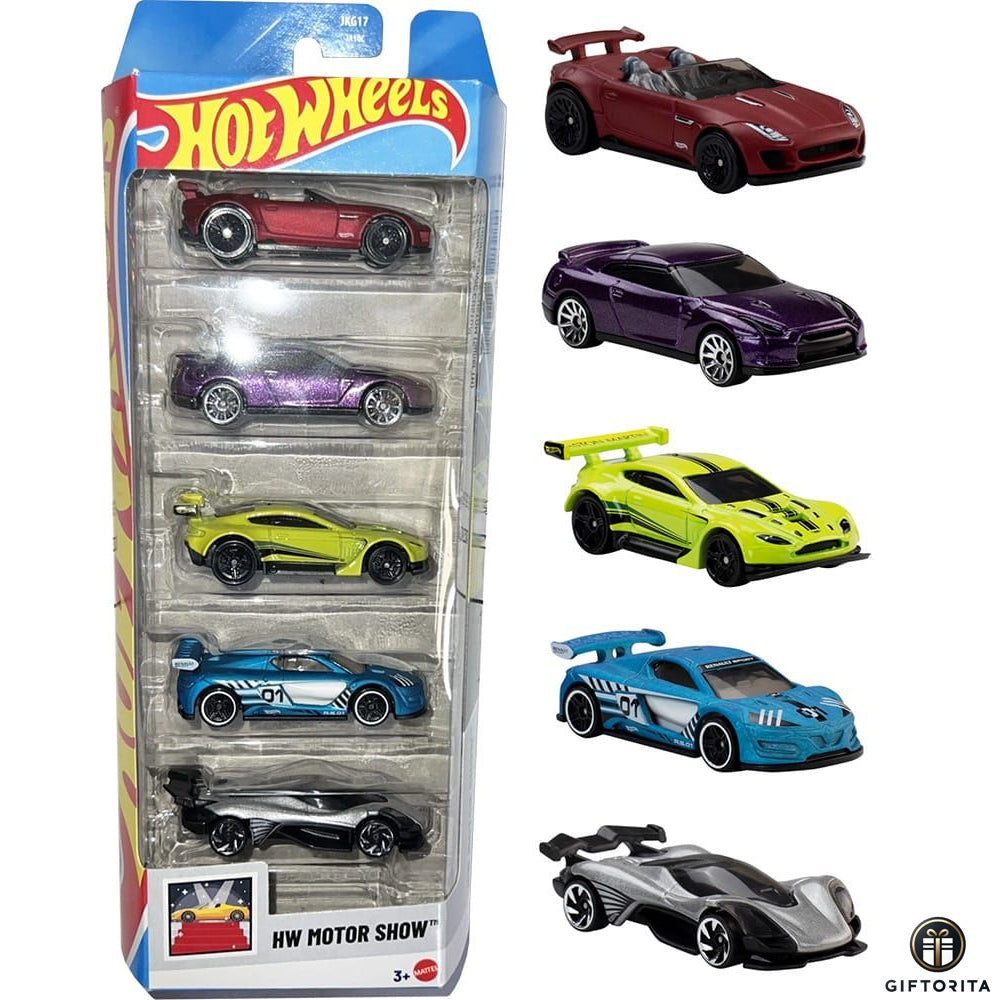 Hot Wheels Regular 5 Pack (P00704) –HW Motor show