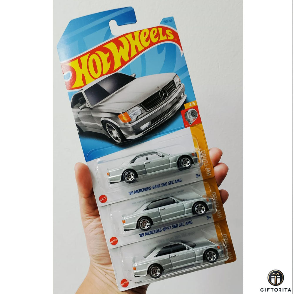 Hot Wheels Regular Set of 3 Car # 11 - 89 Mercedes-Benz 560 SEC AMG