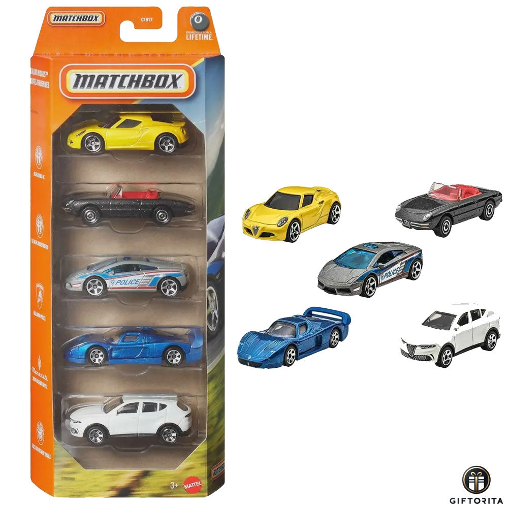 Matchbox 5 Pack (P00019) - Italian Roads Routes Italiennes