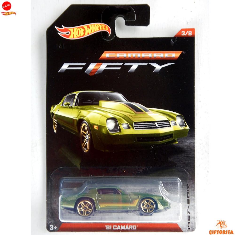 Hot Wheels Regular Camaro - Camaro Fifty 81 Camaro -3/8 - Green
