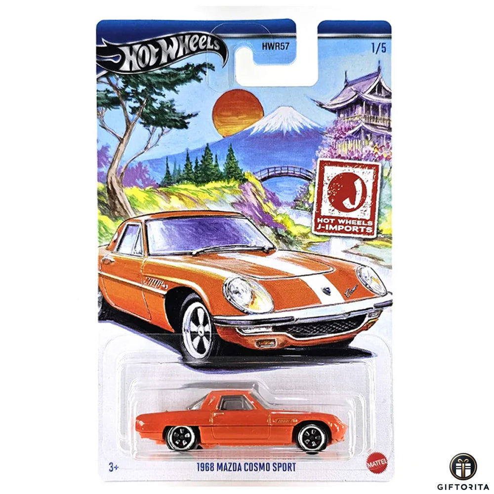 Hot Wheels Regular Mazda 1 – 1968 Mazda Cosmo Sport – 1/5 – Orange
