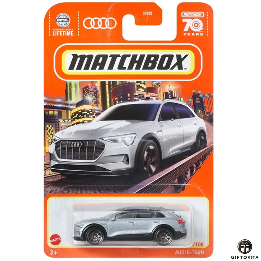 Matchbox Regular Card 2 (P00015) – Audi E-Tron – 1/100 – Silver
