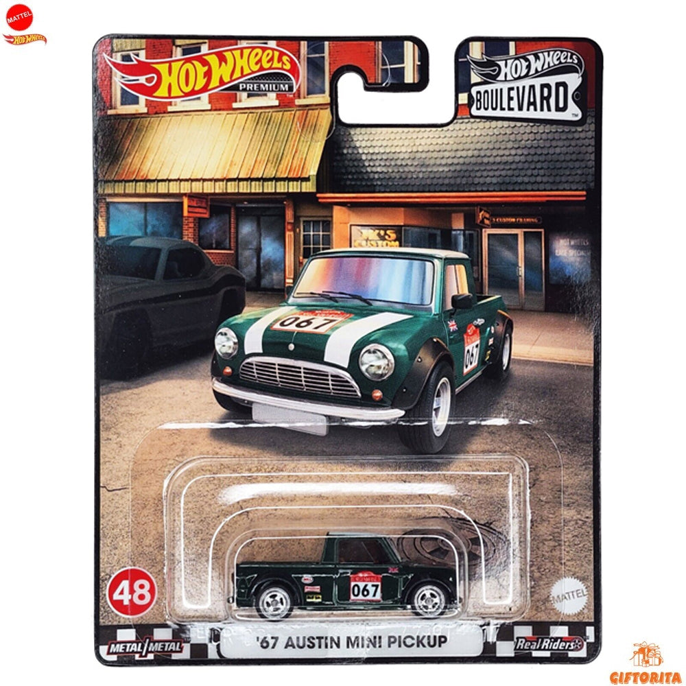 Hot Wheels Premium Single 4 – 67 Austin Mini Pickup – Boulevard 48 – Green