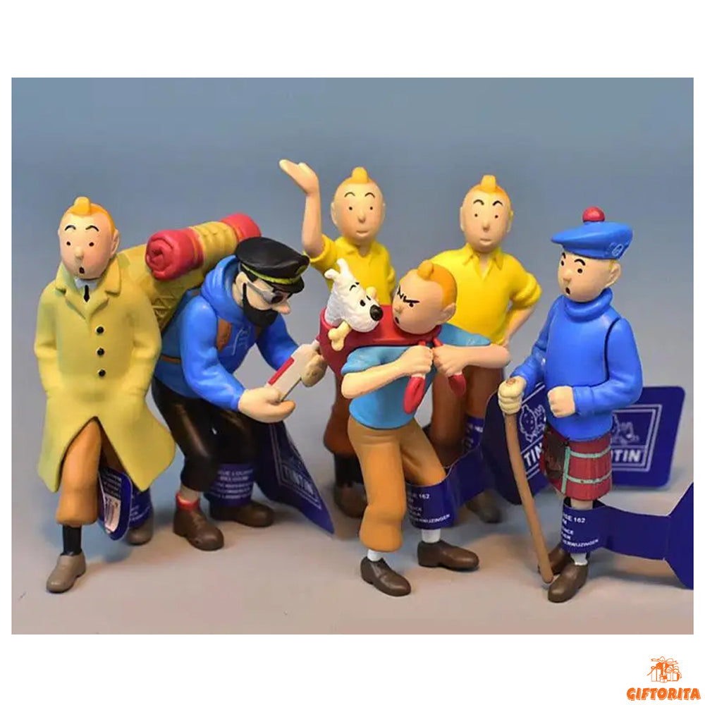 Action Figure – Tin Tin Set of 6 Pcs (P01267)