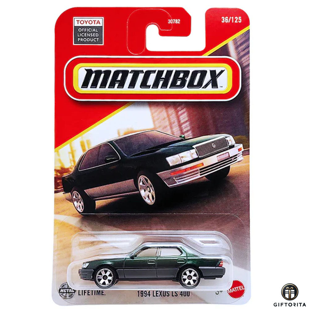 Matchbox Regular Card (P00015) - 1994 Lexus LS 400 - 36/125 - Green