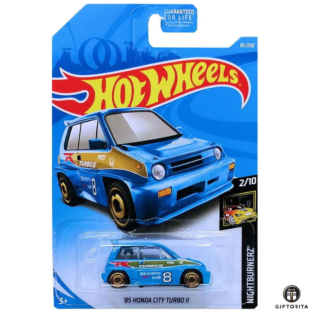 Hot Wheels Regular 1 - 85 Honda City turbo II - 2/10 - 81 / 250 - Blue