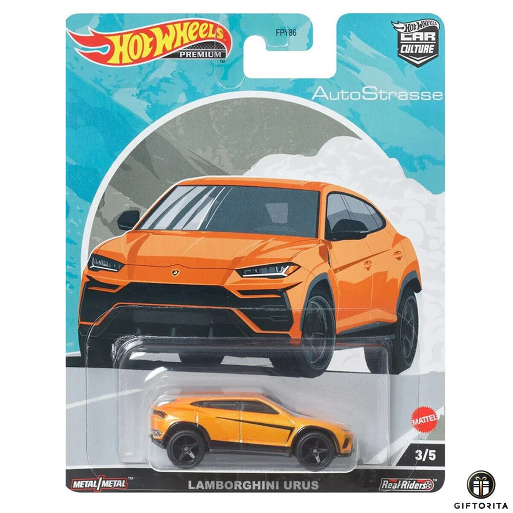 Hot Wheels Premium Single 4 – Lamborghini Urus - 3/5 - Orange