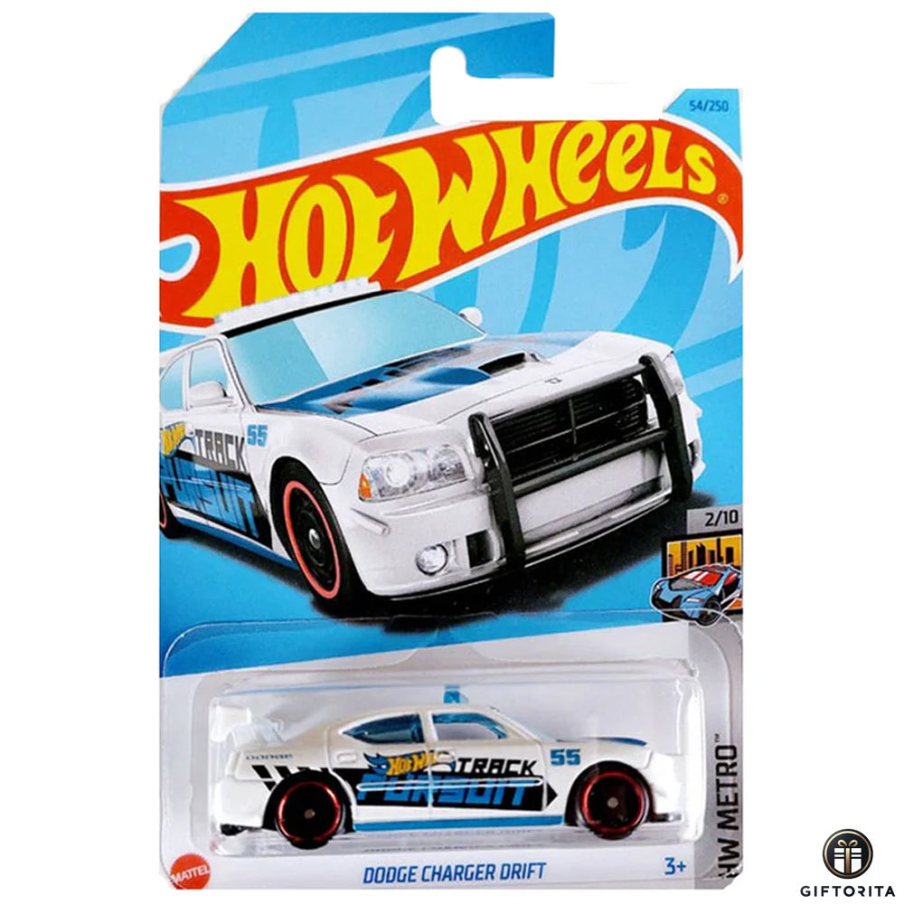 Hot Wheels Regular Dodge 1 – Dodge Charger Drift -2/10 & 54/250 – White