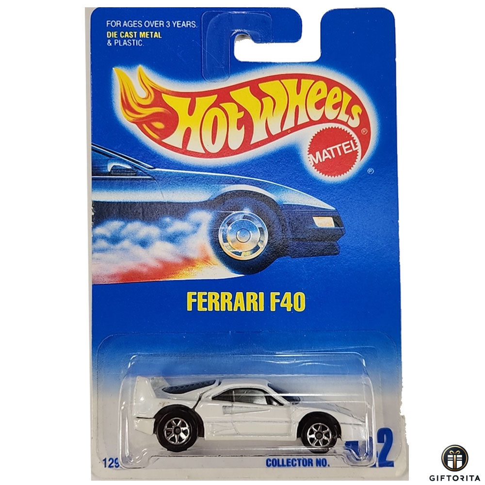 Hot Wheels Regular Ferrari - Ferrari F40 - 442 - White