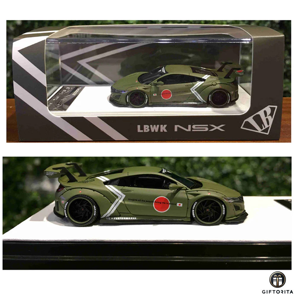 Timothy & Pierre 1:64 Die Cast (P00091) – TP LB-Works Honda NSX – Green