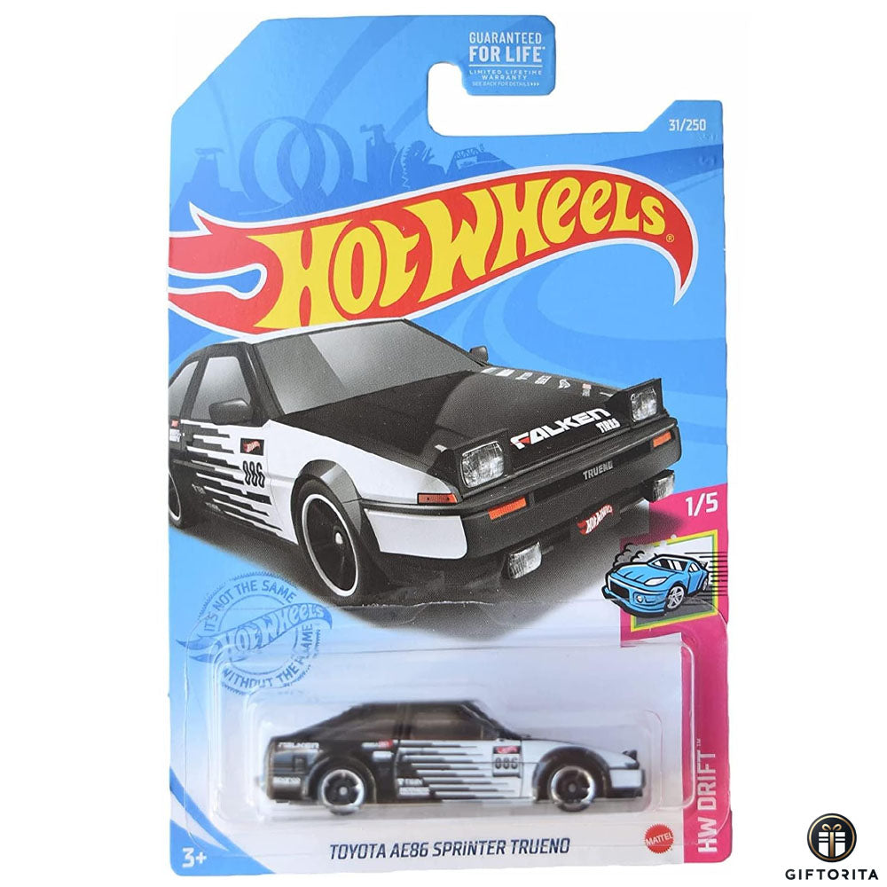 Hot Wheels Regular - Toyota AE86 Sprinter Trueno - 1/5 & 31/250 - Black