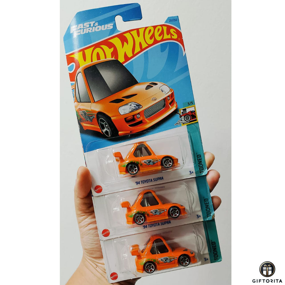 Hot Wheels Regular Set of 3 Car # 18 - 94 Toyota Supra