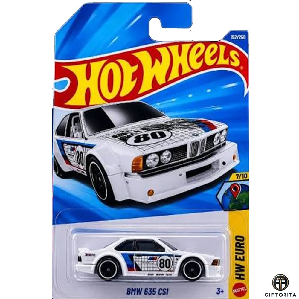 Hot wheels regular- BMW 635 CSi- 7/10&152/250-White