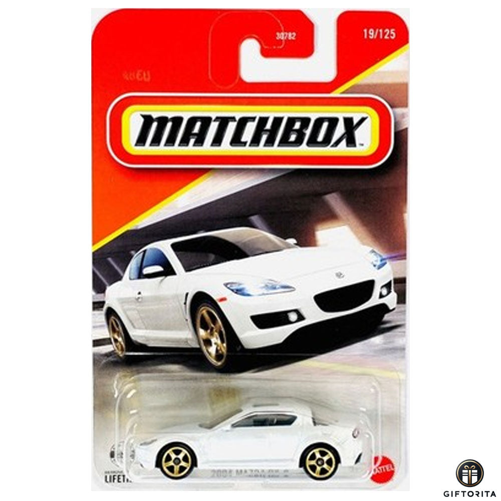 Matchbox Regular Card (P00015) - 2004 Mazda RX-8 - 19/125 - White