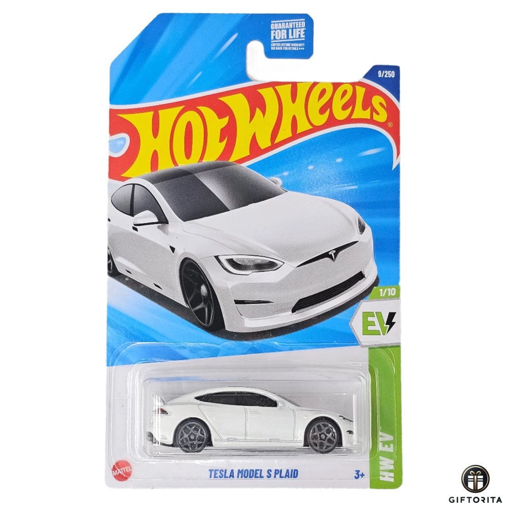 Hot Wheels Regular - Tesla Model S Plaid - 1/10 & 9/250 - White