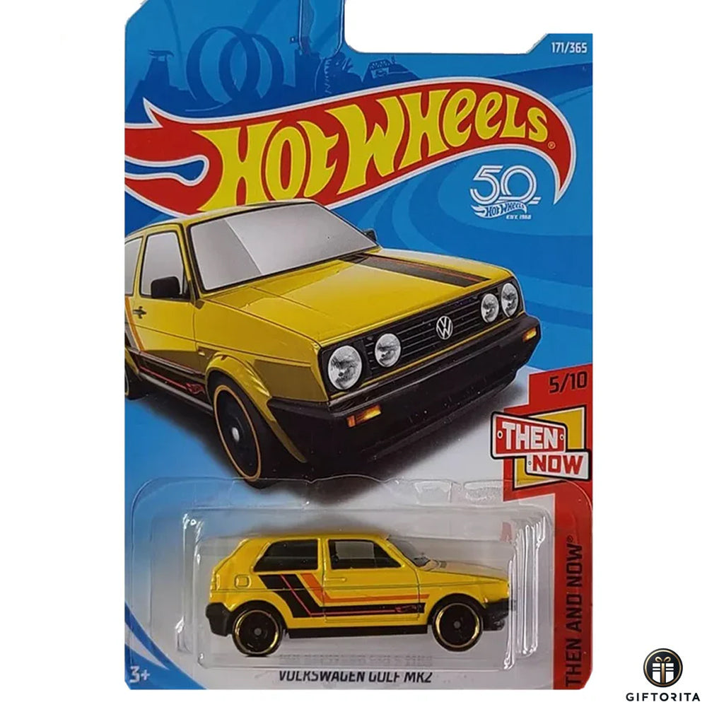 Hot Wheels Regular - Volkswagen Golf MK2 - 5/10 171/250 - Yellow
