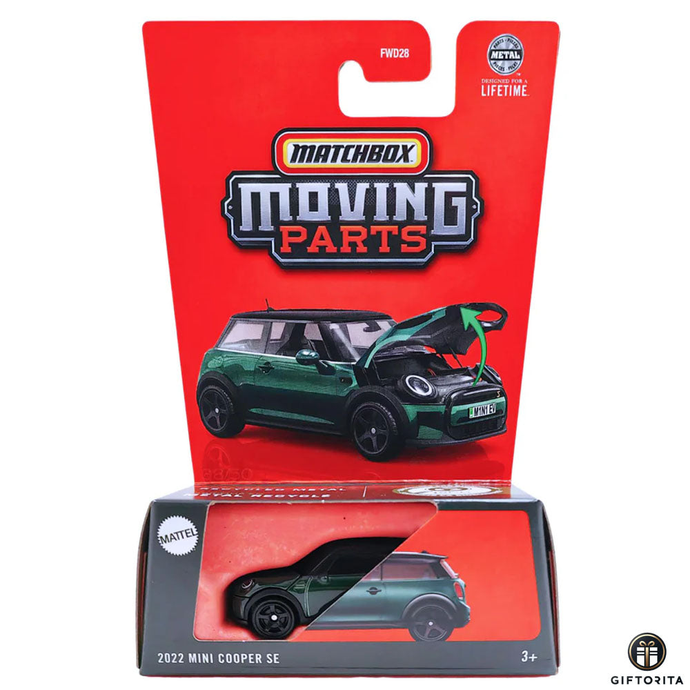 Matchbox Moving Parts P00118 - 2022 Mini Cooper SE - Green