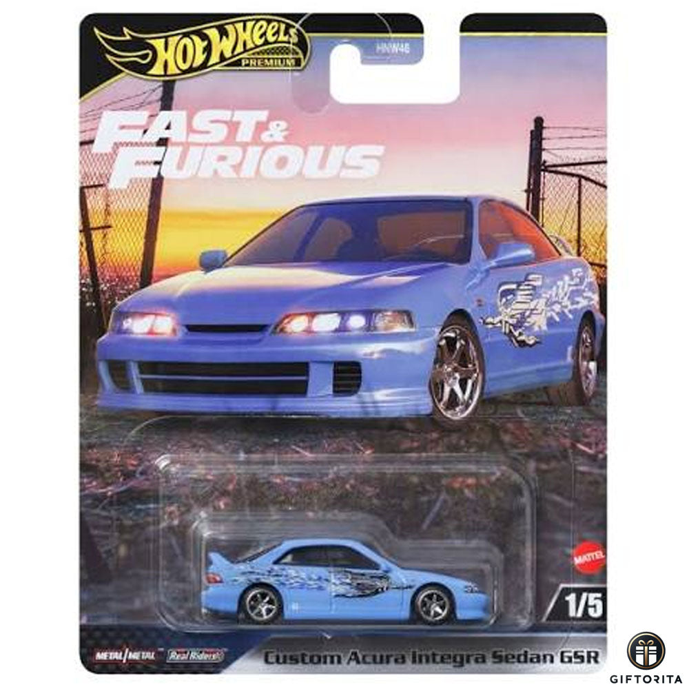 Hot Wheels Premium Single – Fast & Furious – Custom Acura Instegra Sedan GSR -1/5