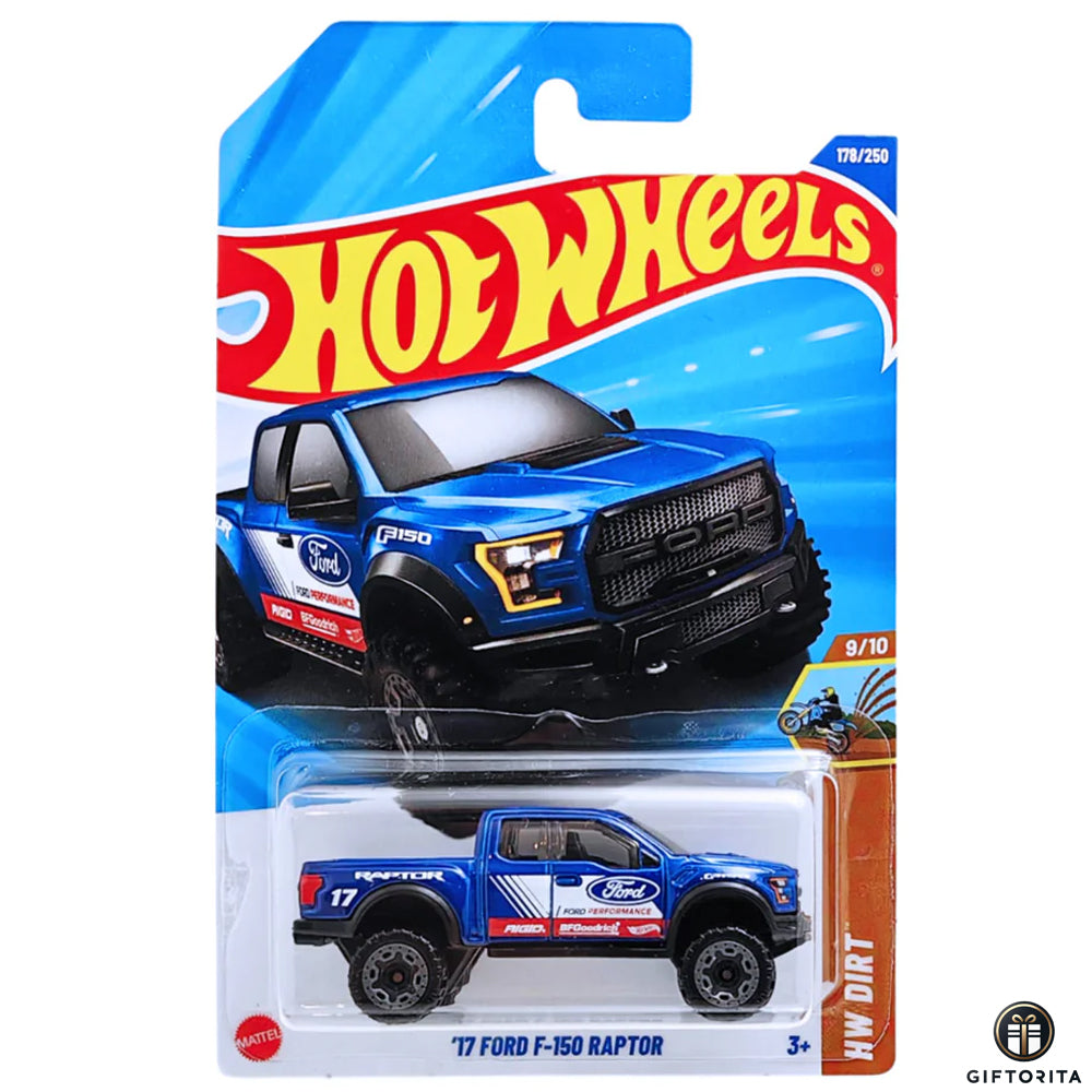 Hot Wheels Regular - 17 Ford F-150 Raptor - 9/10 & 178/250 - Blue