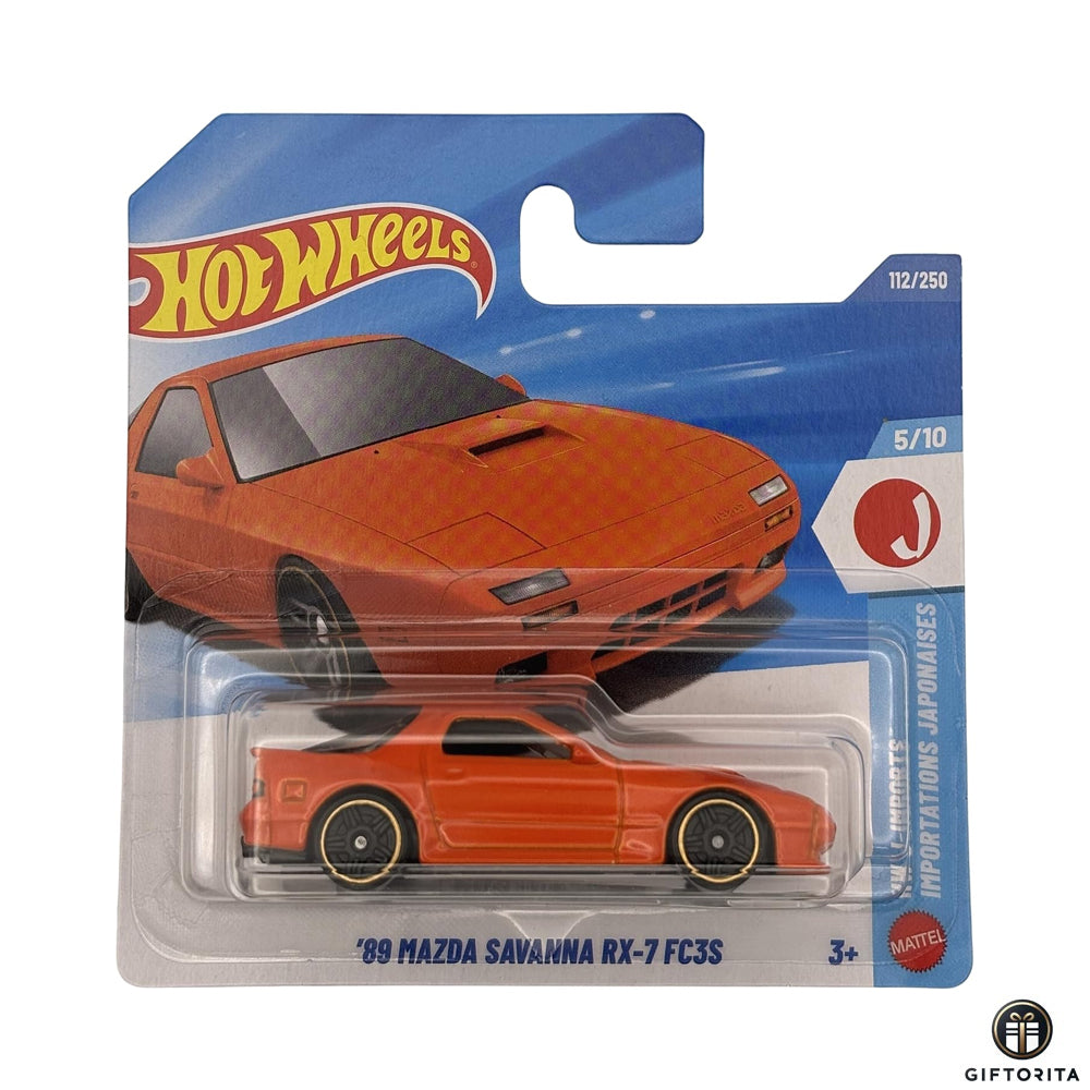 Hot Wheels Regular Short Card –89 MAZDA SAVANNA RX-7 FC3S 5/10&112/250
