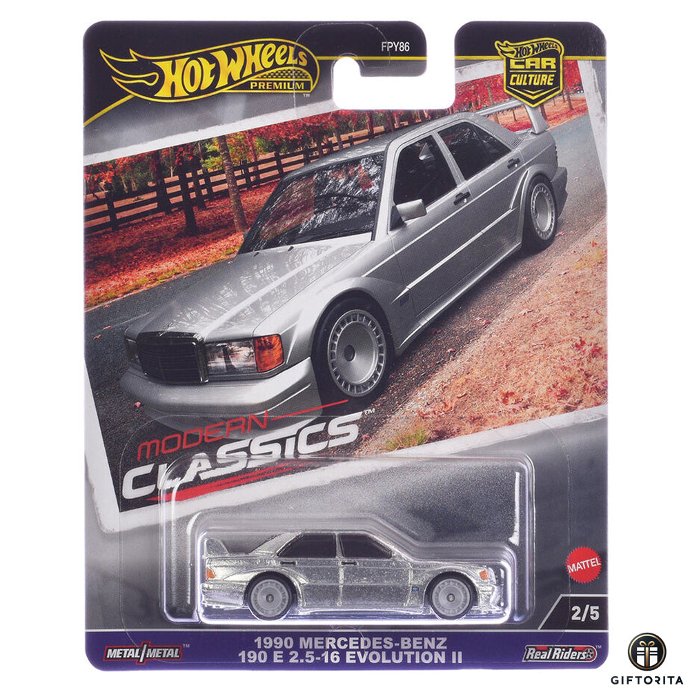 Hot Wheels Premium Single - Car Culture - 1990 Mercedes-Benz 190 E 2.5-16 Evolution ll # 2/5