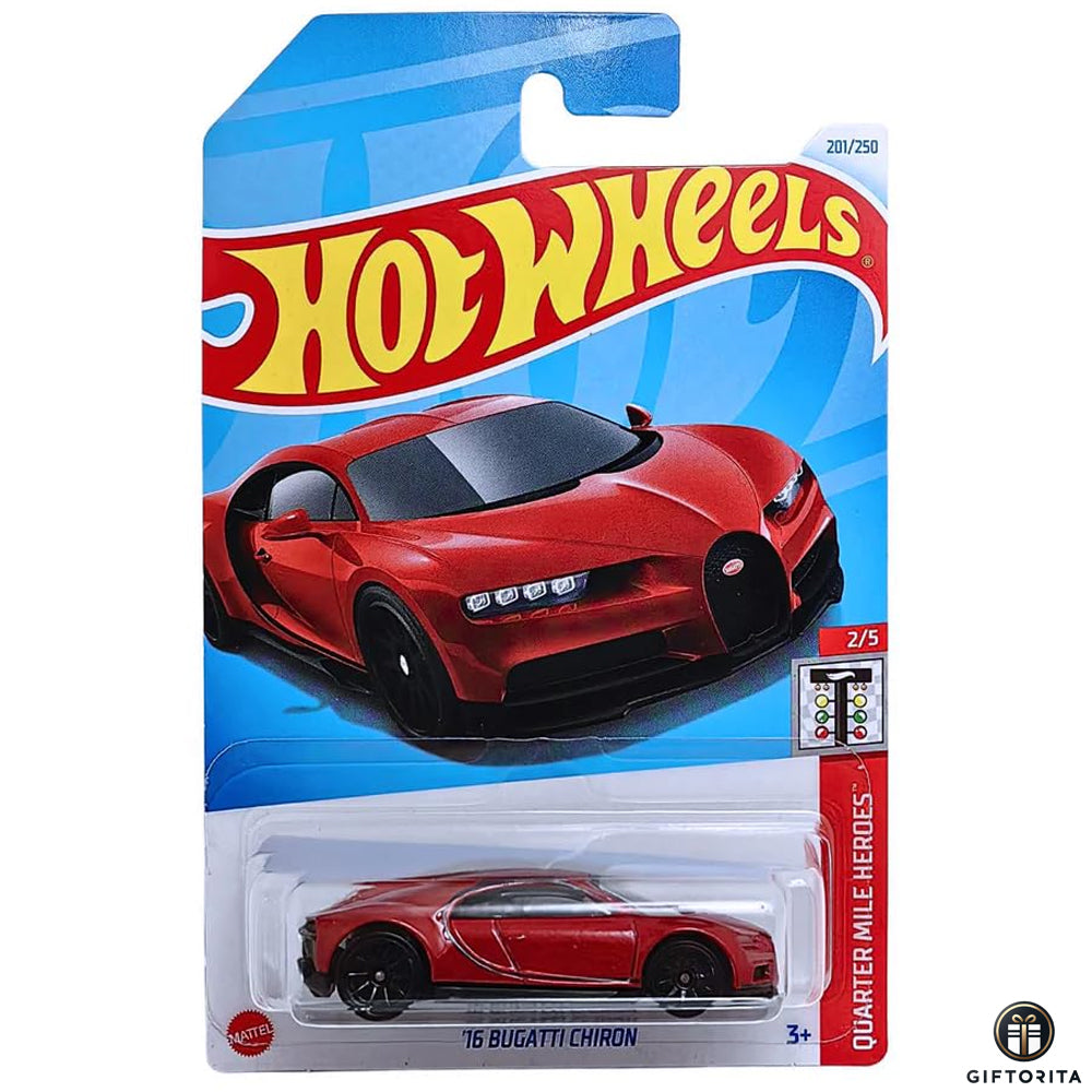 Hot Wheels Regular - 16 Bugatti Chiron - 2/5 & 201/250 - Red