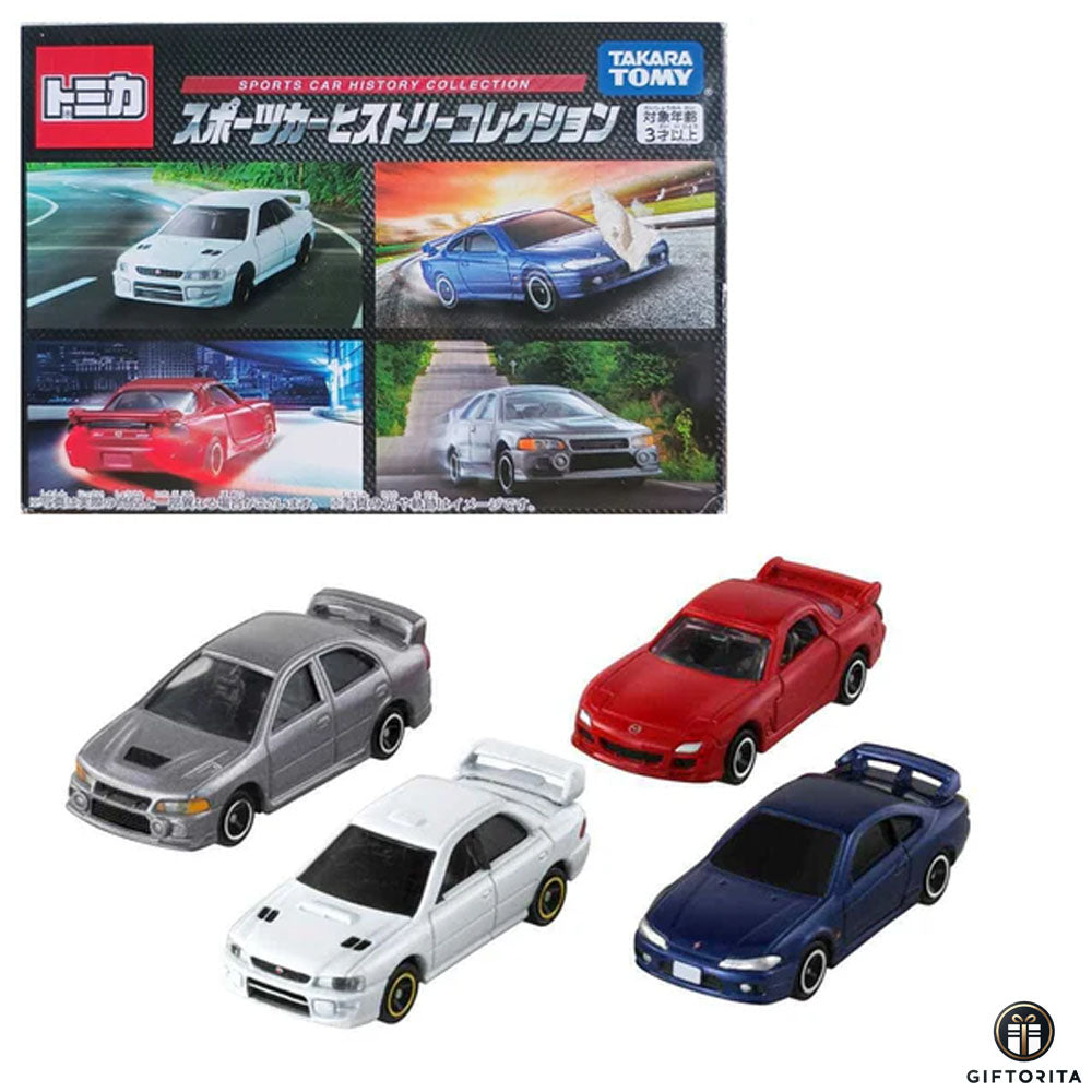 Tomica Premium – TOMICA Sports Car History Collection Set Silvia S15 Evolution IV RX-7 WRX 2022