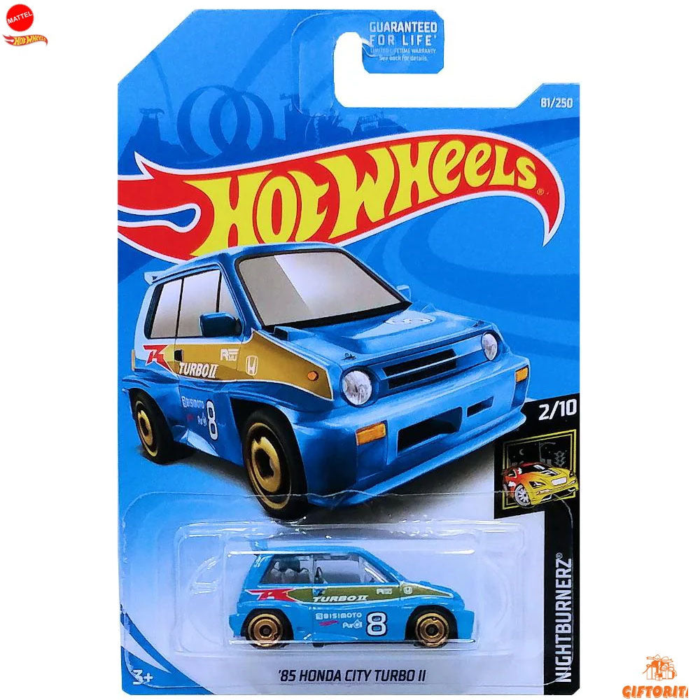 Hot Wheels Regular 1 - 85 Honda City turbo II - 2/10 - 81 / 250 - Blue