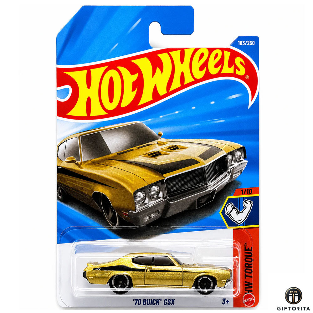Hot Wheels Regular - 70 Buick GSX - 1/10 & 183/250 - Gold
