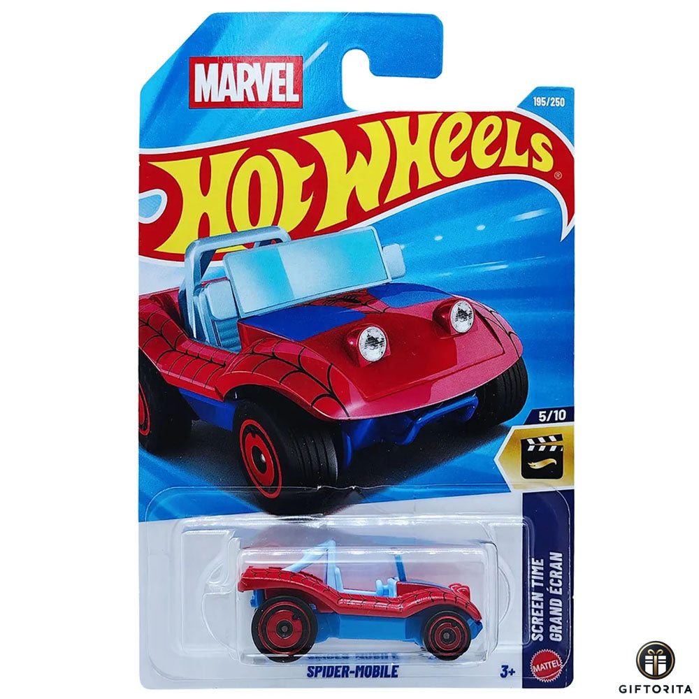 Hot Wheels Regular - Spider Mobile - 5/10 & 195/250 - Red & Blue