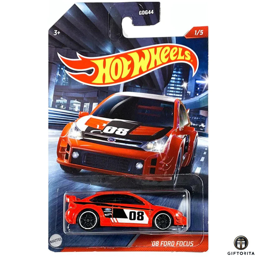 Hot Wheels Regular Ford 2 – 08 Ford Focus – 1/5 - Red