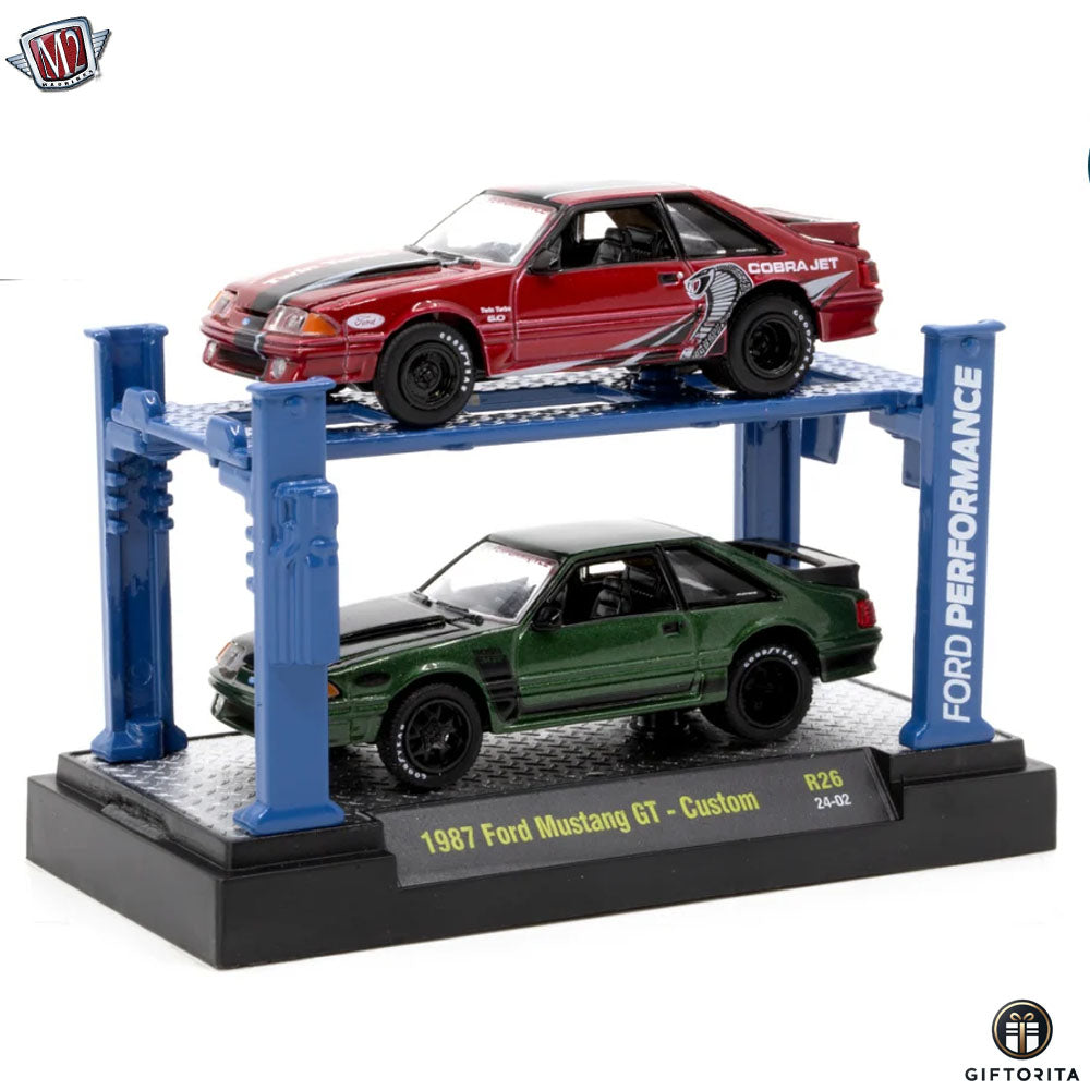 M2 Machines 1:64 Die Cast (P00074) – Ford Performance – 1987 Ford Mustang GT-Custom