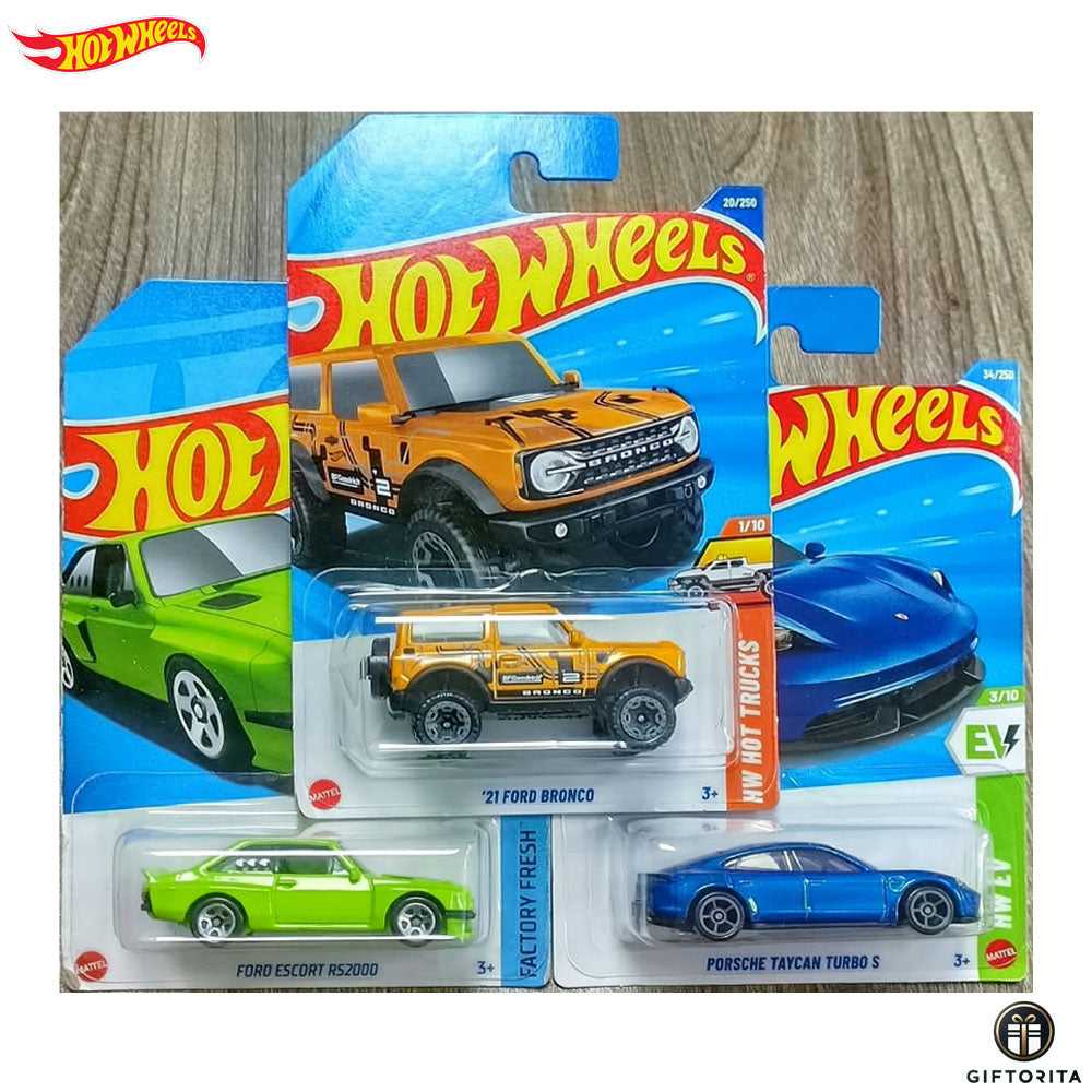 Daily Deals - 2 : Hot Wheels Mainline Short Card Set of 3 Car