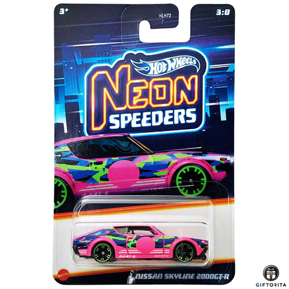 Hot Wheels Regular - Neon Speeders - Nissan Skyline 2000 GT-R - 3/8 - Pink