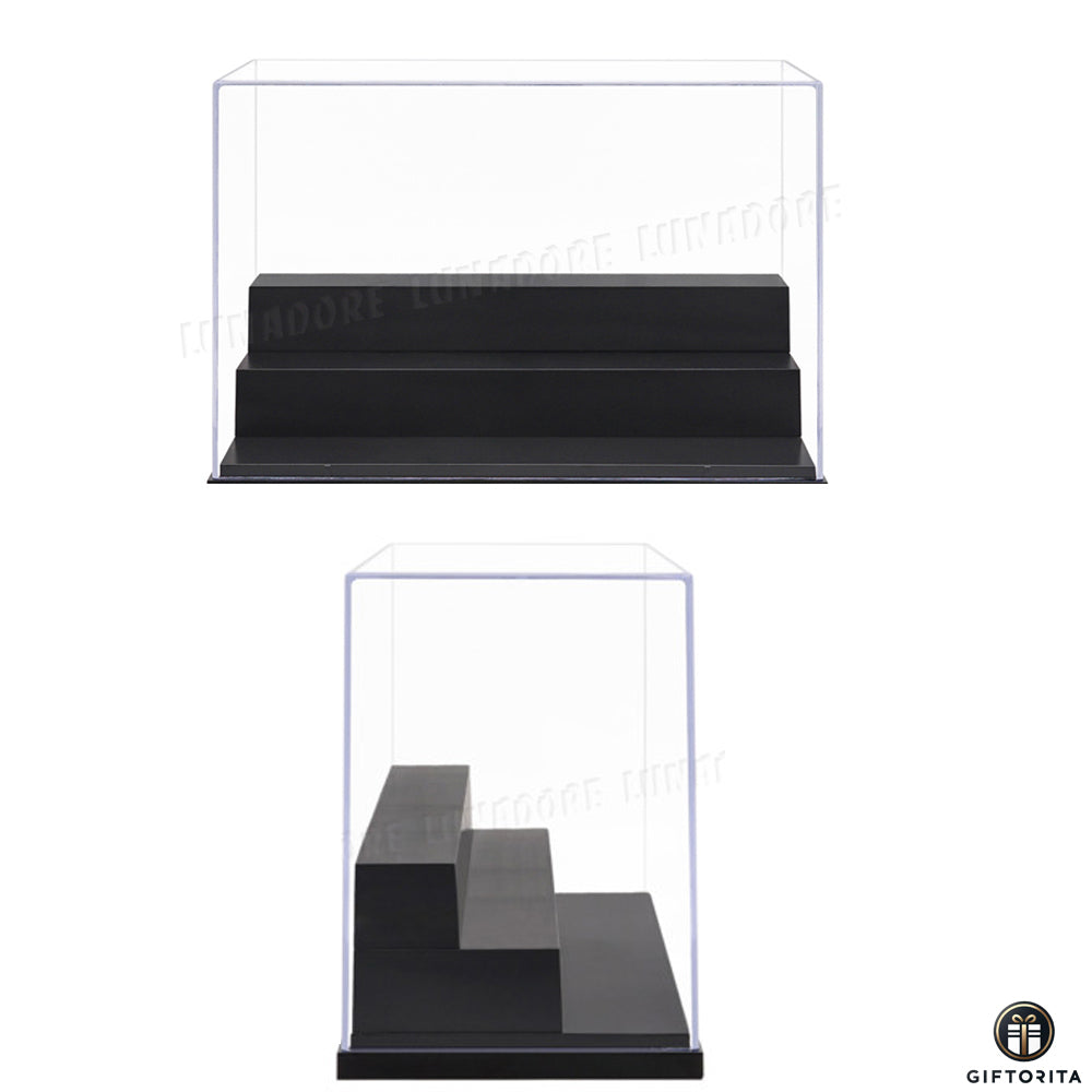 Display Case – LOONGWO – Clear Acrylic 25cm 3 Steps Case (P01210)