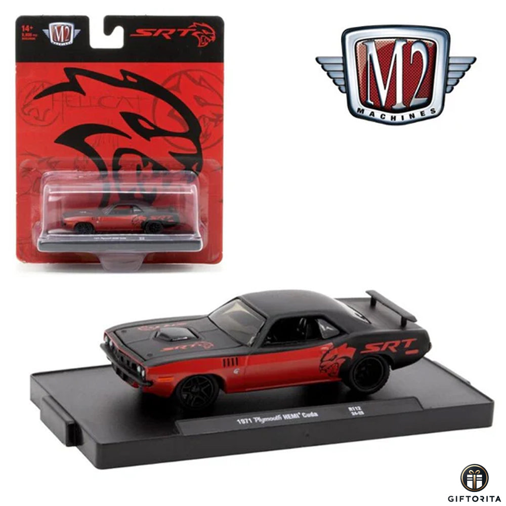 M2 Machines 1:64 Die Cast (P00074) – SRT – 1971 Plymouth Hemi Cuda