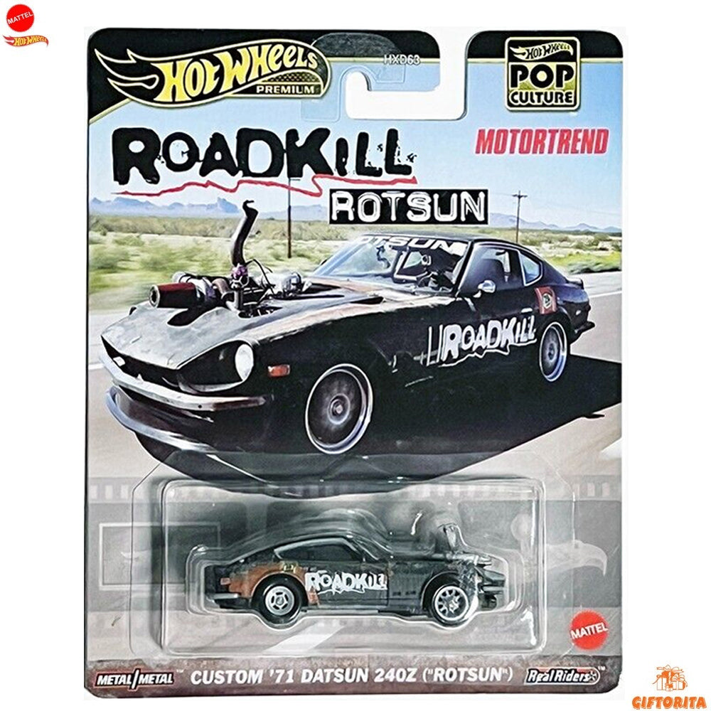 Hot Wheels Premium Single – Pop Culture – RoadKill Rotsun – Custom 71 Datsun 240Z (Rotsun)