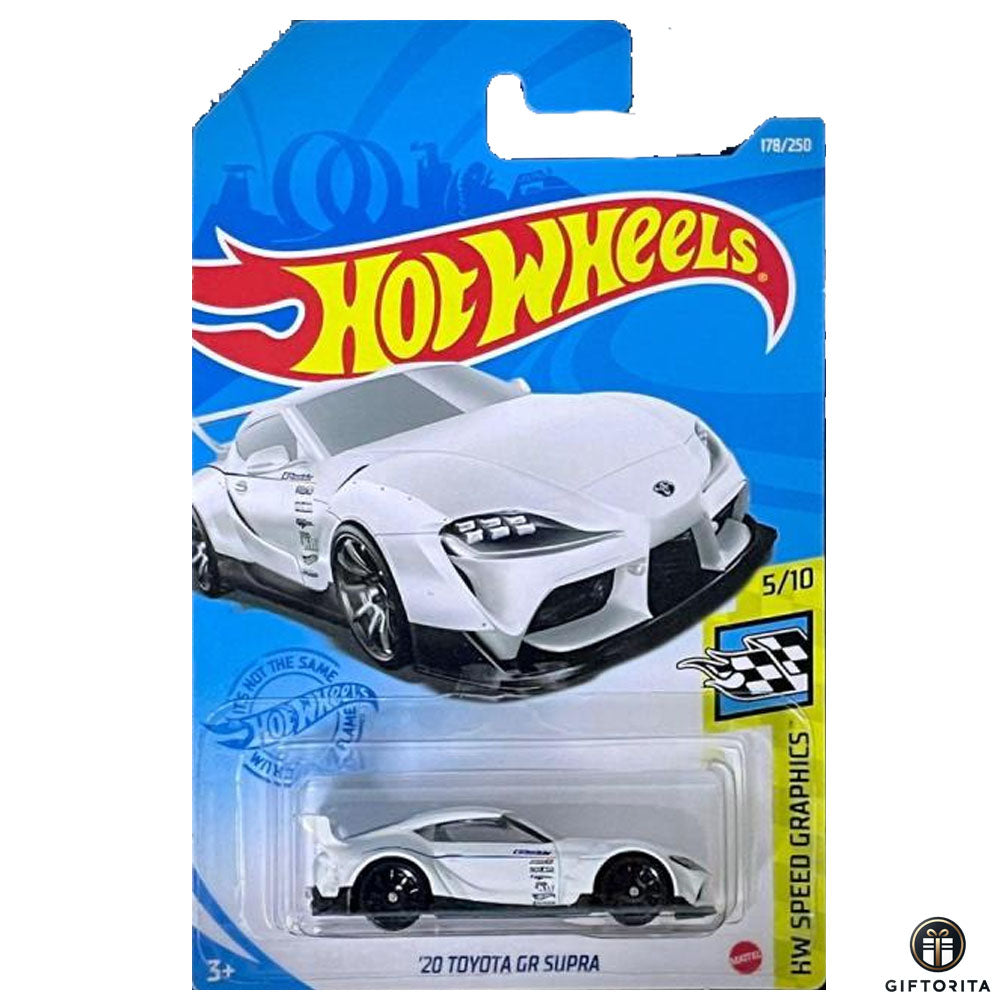 Hot Wheels Regular - 20 Toyota GR Supra - 5/10 & 178/250 - White