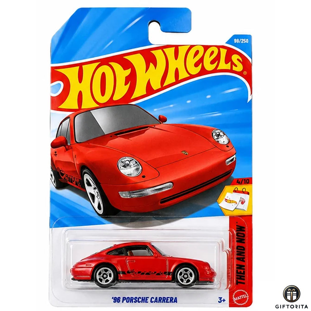 Hot Wheels Regular -96 Porsche carrera -4/10 & 98/250 -Red