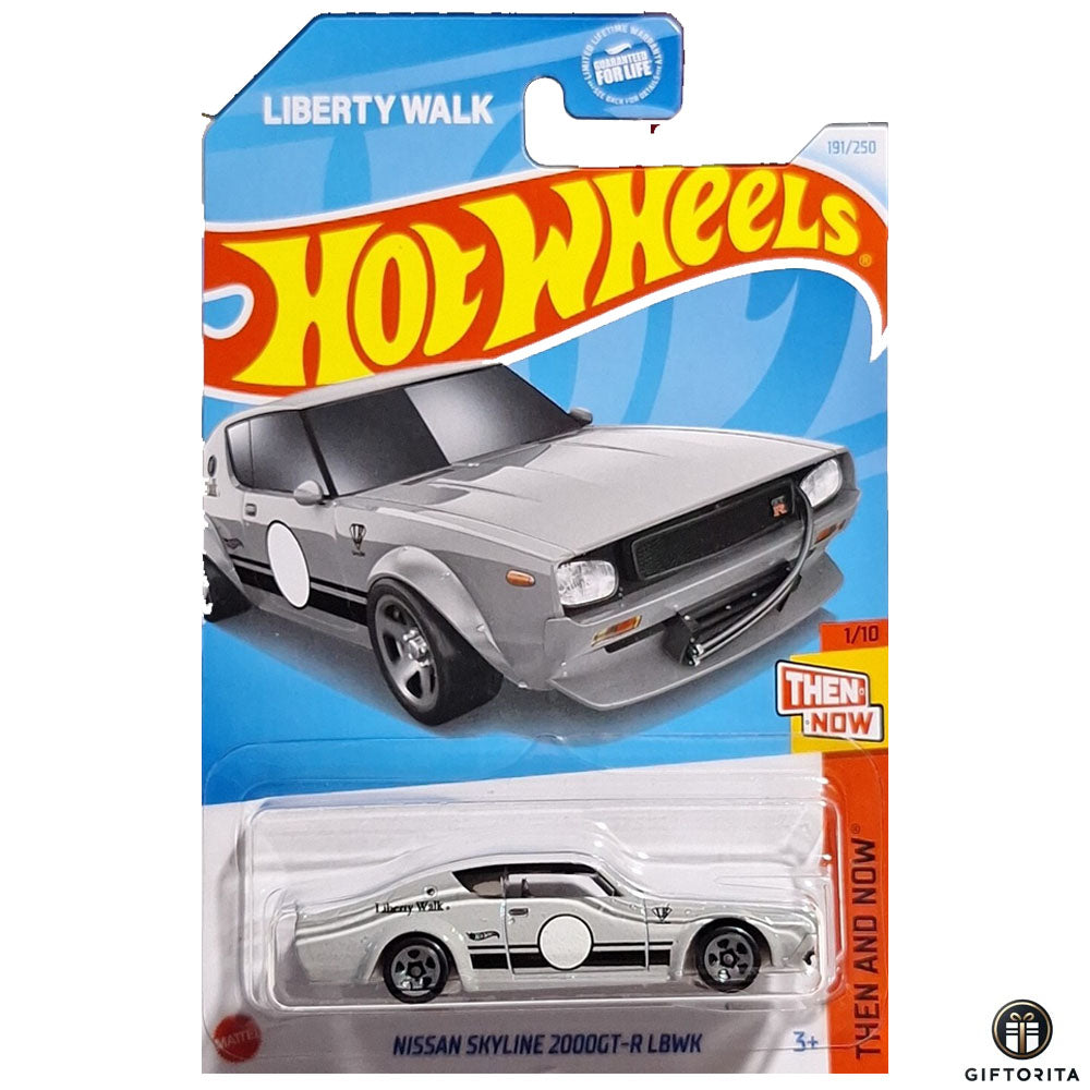 Hot Wheels Regular – Nissan skyline 200GT-R LBWK – 1/10 & 191/250 - Gray