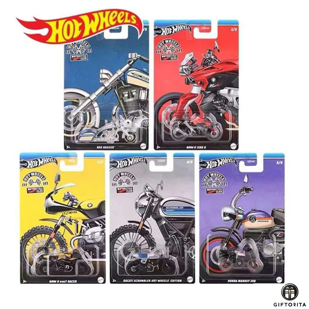 Hot Wheels Motorcycle Club Sets of 5 (P01652)
