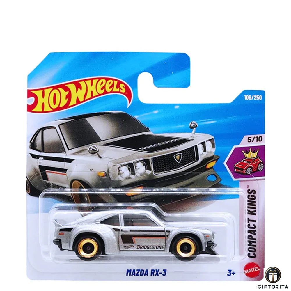 Hot Wheels Regular Short Card – Mazda RX-3- 5/10 & - 106/250 - Silver
