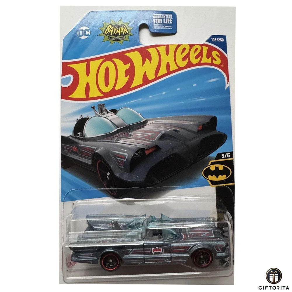 Hot Wheels Regular - BATMAN TV Series Batmobile- 3/5 & 103/250 -Light blue