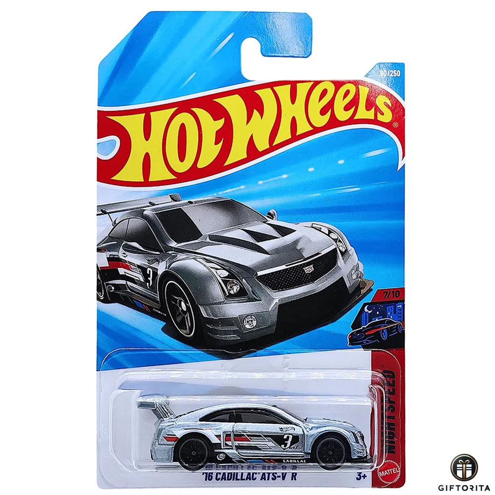 Hot Wheels Regular - 16 Cadillac ATS-V R - 7/10 & 90/250 - Silver