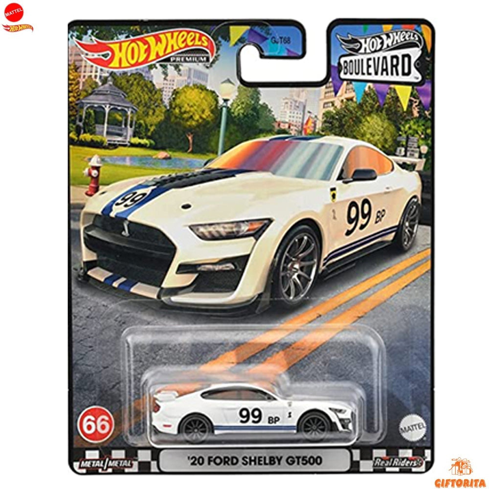Hot Wheels Premium Single 2 – Boulevard 66 – 20 Ford Shelby GT500 – White