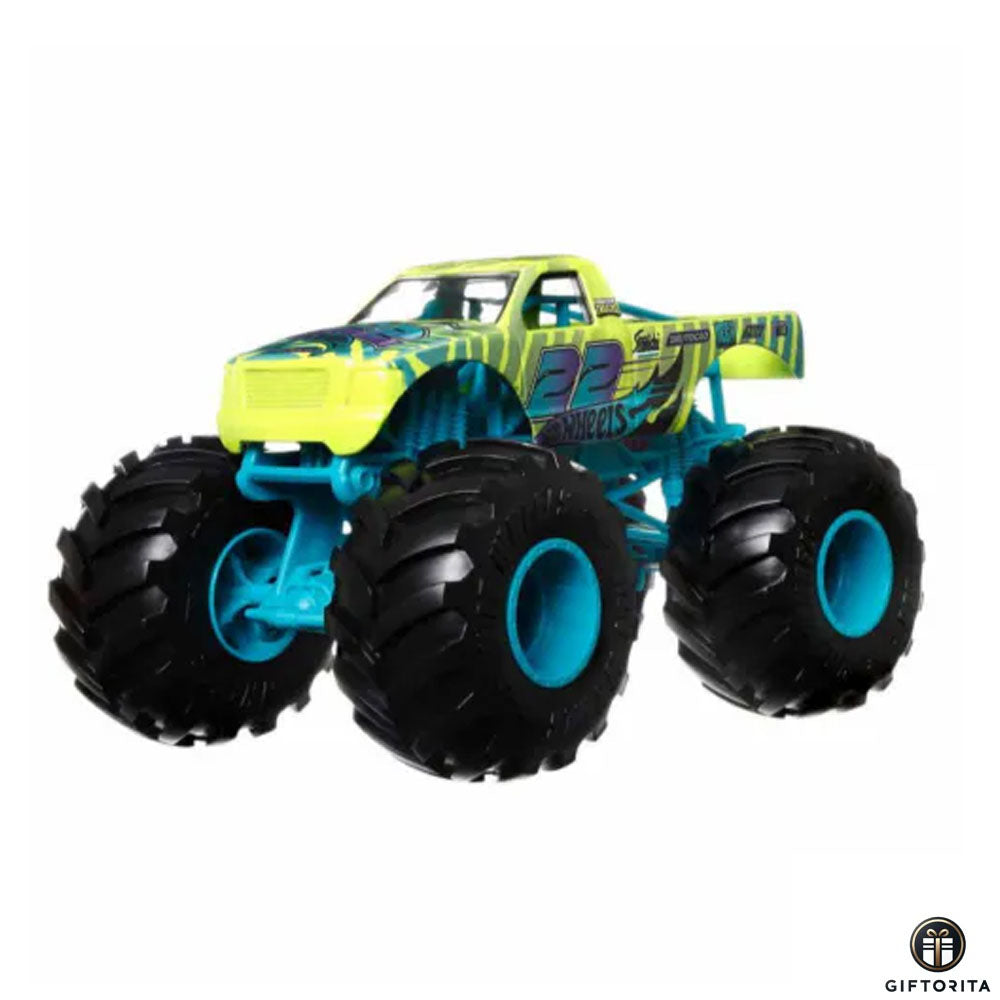 Hot Wheeels - Monster Trucks Oversized - Torque Terror (Green)- 1:24 Scale Diecast Truck